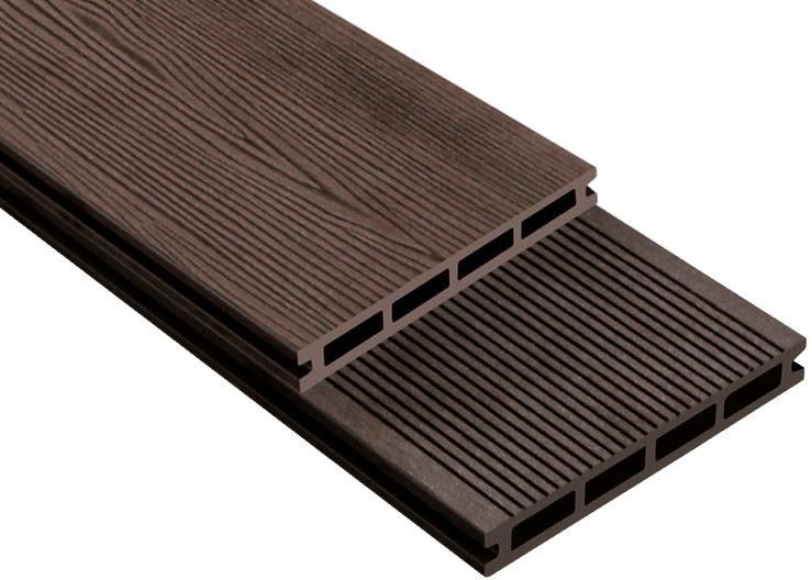 Террасная доска ДПК Outdoor 3D STORM/Вельвет коричневый микс купить в Сочи