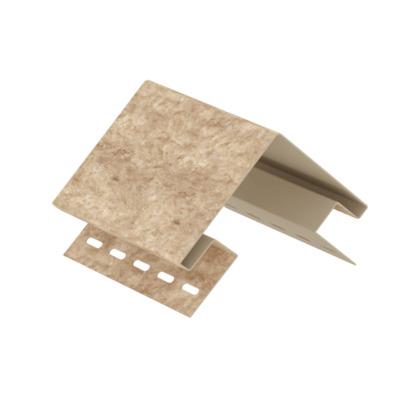 Наружный угол Ю-Пласт, Стоун-хаус Кварцит, Тёмно-Бежевый купить в Сочи