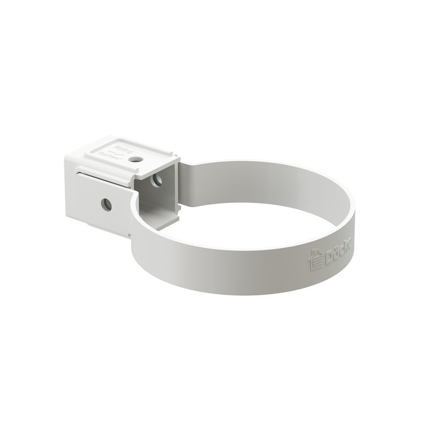 Универсальный хомут для водосточной трубы Docke Standard, белый купить в Сочи