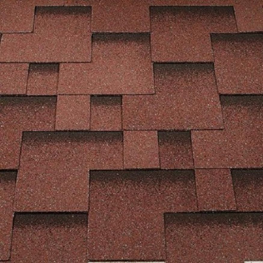 Гибкая черепица KATEPAL ROCKY красного цвета купить в Сочи