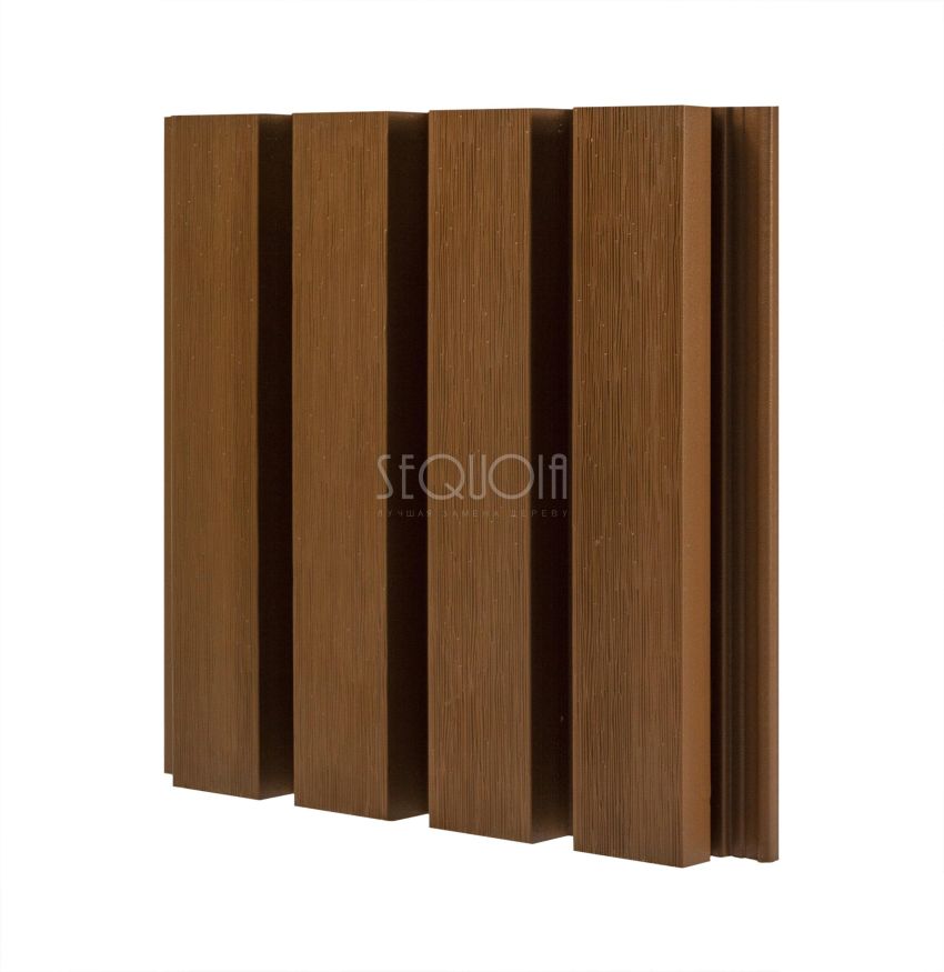 Доска фасадная SEQUOIA co-extrusion Светло-коричневая купить в Сочи