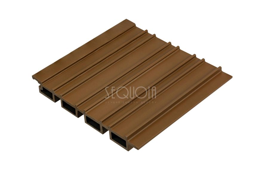 Доска фасадная SEQUOIA co-extrusion Светло-коричневая купить в Сочи