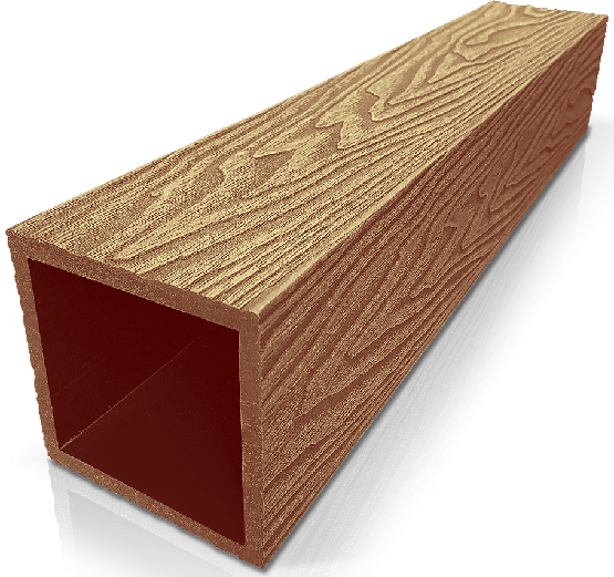 Столб опорный ДПК 3D GardenParkett 100х100мм, Бук купить в Сочи