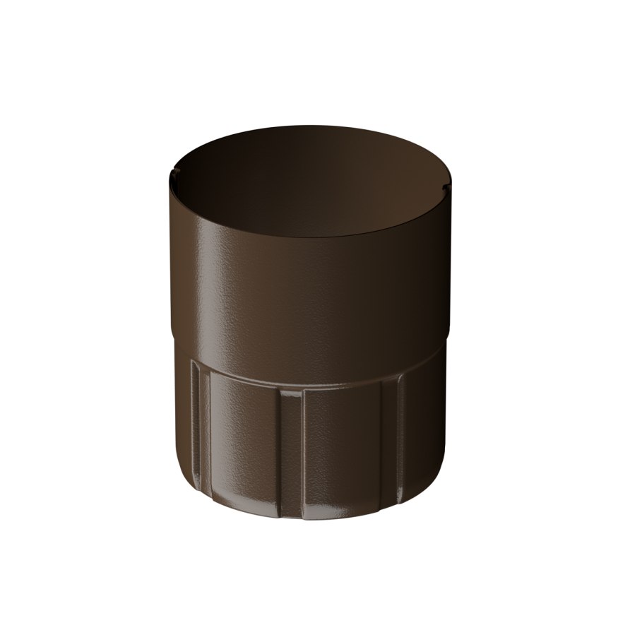 Соединительная муфта для водостока Docke Stal Premium, цвет Каштан. купить в Сочи