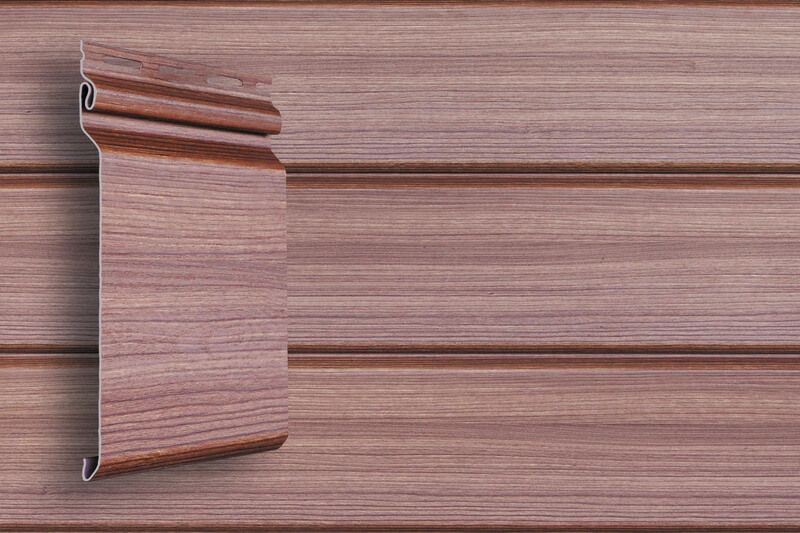 Сайдинг Grand Line, Natural-брус Tundra, Цвет Рябина купить в Сочи