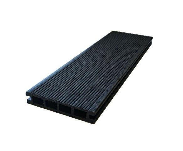 Террасная доска Экодекинг Титан 3D, Антрацит купить в Сочи