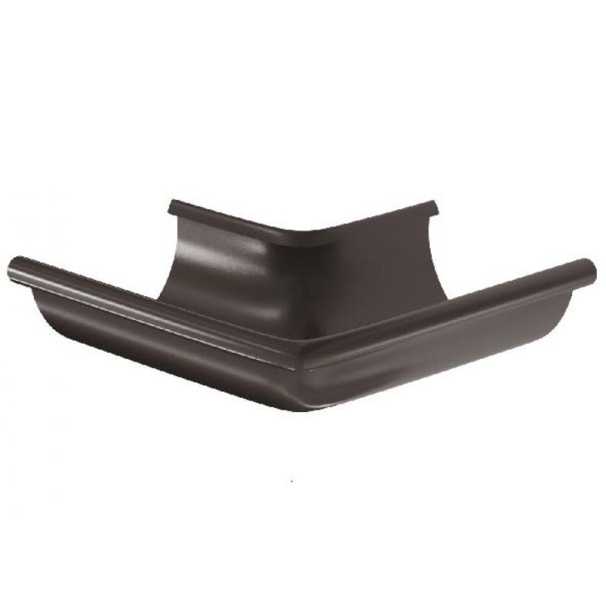 Угол желоба внешний 90°, Aquasystem, RR 32 Тёмно-коричневый 125/90 купить в Сочи