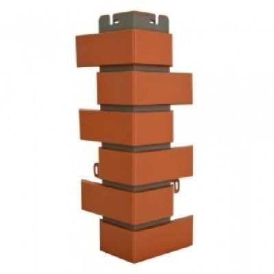 Наружный угол из красного клинкерного кирпича купить в Сочи