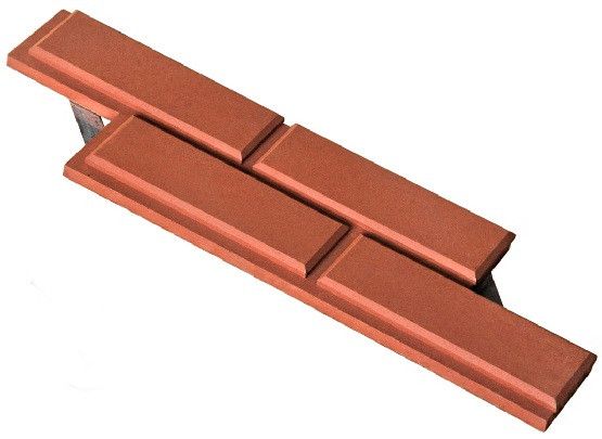 Фасадная плитка Кирисс Фасад Гладкий кирпич с фаской купить в Сочи