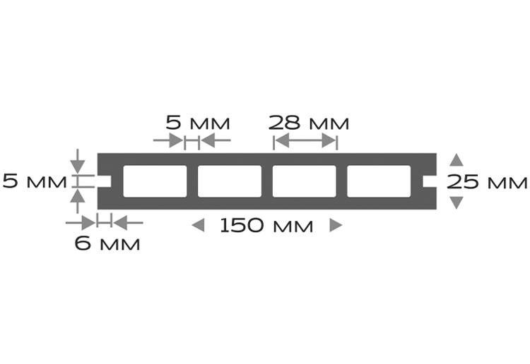 Террасная доска ДПК Outdoor 3D STORM/Вельвет серый микс купить в Сочи