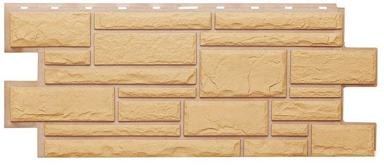 Фасадная панель Т-Сайдинг, Дикий Камень Бежевый купить в Сочи