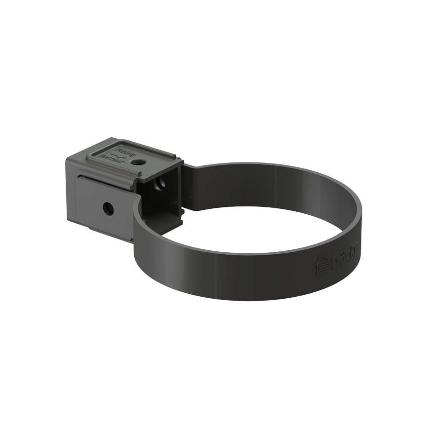 Универсальный хомут для водосточной трубы Docke Standard, серого цвета. купить в Сочи