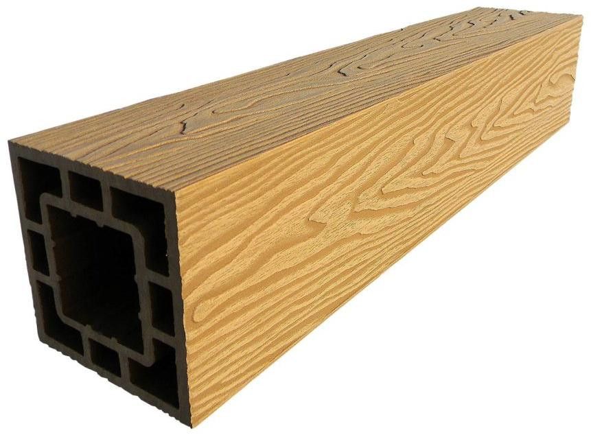 Столб опорный ДПК 3D GardenParkett 120х120мм, Бук купить в Сочи