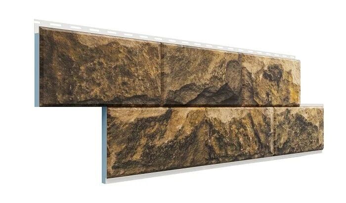 Фасадная термопанель Доломит Дагестанский камень, Тигровый глаз купить в Сочи