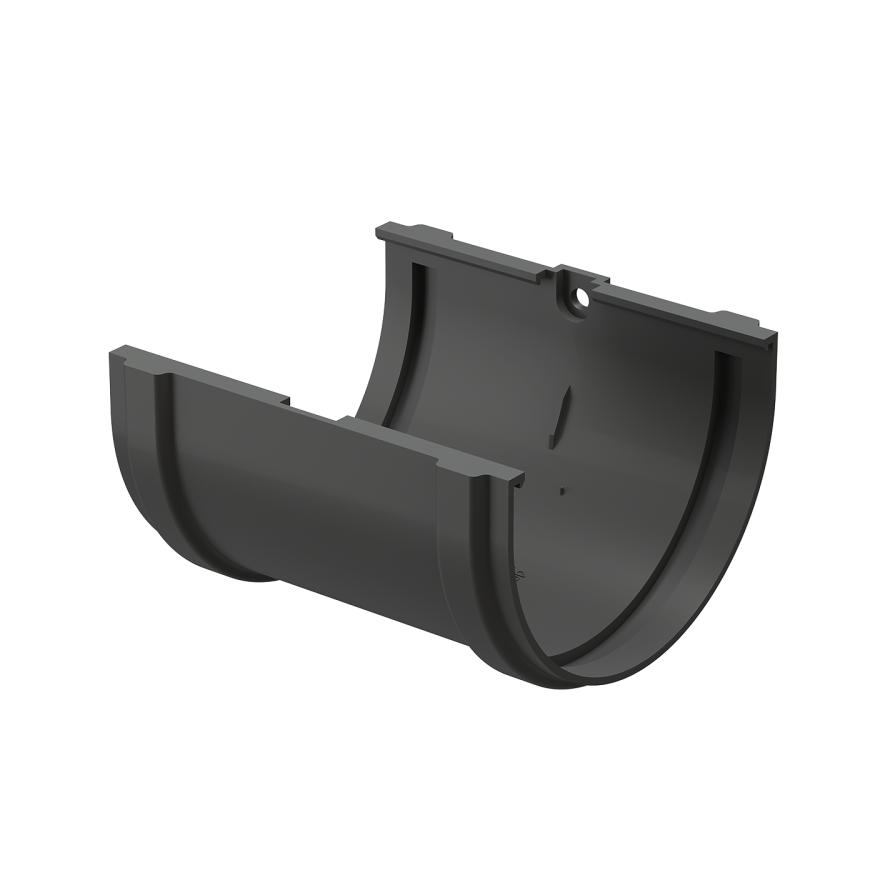 Соединитель для желобов Docke Premium, цвет графит купить в Сочи