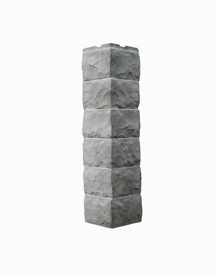 Угол наружный Fineber, Скол 3D, Светло-серый оттенок купить в Сочи