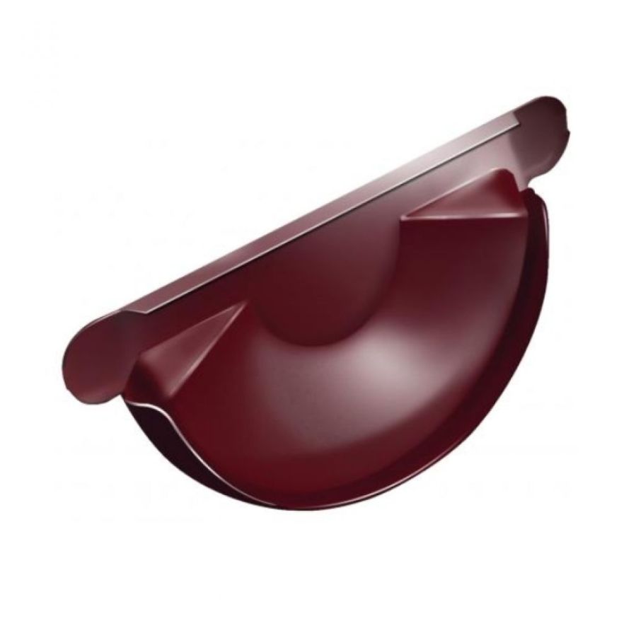 Заглушка для желоба Grand Line, Вишневый цвет (RAL 3005) купить в Сочи
