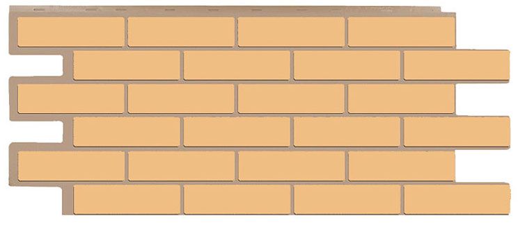 Фасадная панель T-Сайдинг, Кирпич Модерн Бежевый купить в Сочи