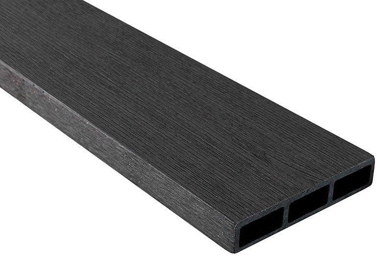 Доска 3D ДПК для улицы STORM BLACK черного цвета купить в Сочи