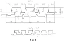 Фасадная панель брусковая из ДПК Polivan Group CO-EX MIX, Chocolate Mix