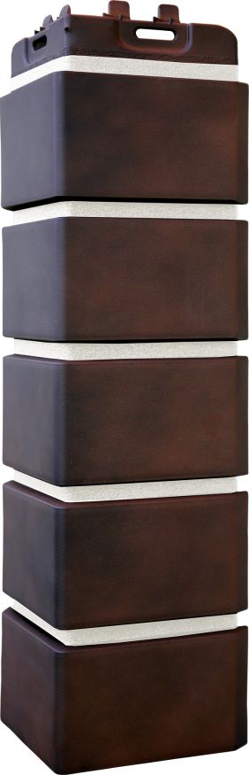 Угол наружный Grand Line, Клинкерный кирпич Design Plus, Кофе с белым швом купить в Сочи