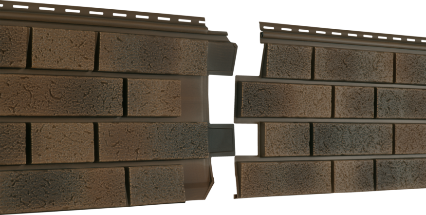 Фасадная панель Ю-пласт Стоун Хаус S-Lock Клинкер Нордик, Лава купить в Сочи