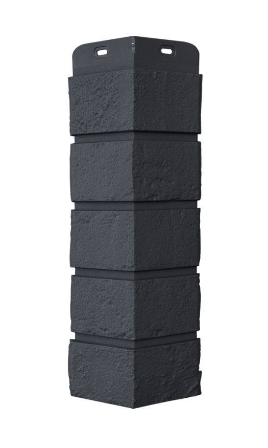 Угол наружный Grand Line, Состаренный кирпич Classic, Графит купить в Сочи