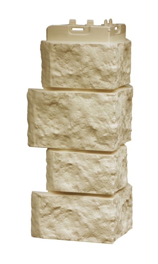 Угол наружный Grand Line, Дикий камень Classic, Бежевый купить в Сочи