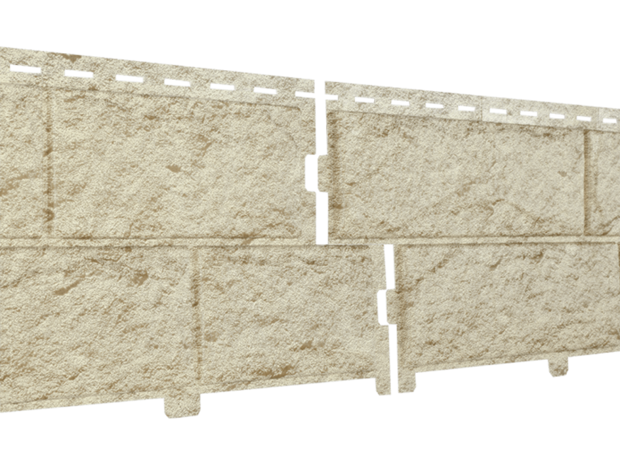 Фасадные панели Ю-Пласт Стоун Хаус Камень, Золотистый купить в Сочи