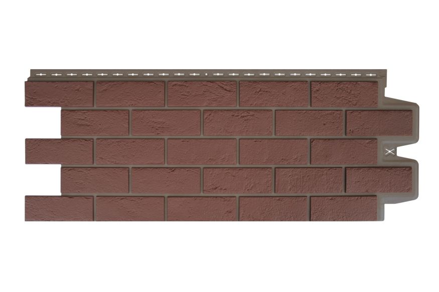 Фасадная панель Grand Line, Состаренный кирпич Design Plus, Корица (Темно-бежевый шов) купить в Сочи