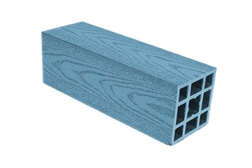 Гладкий столб ДПК АЙ-ТЕХПЛАСТ в синем цвете купить в Сочи