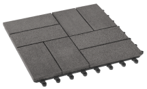 Модульный паркет ДПК GRINDERDECO Люкс 9 Серый базальт