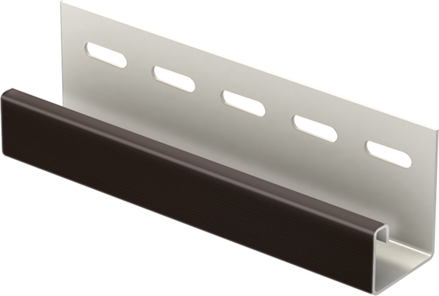 J-планка Ю-пласт Софит PRO, Темно-коричневый купить в Сочи