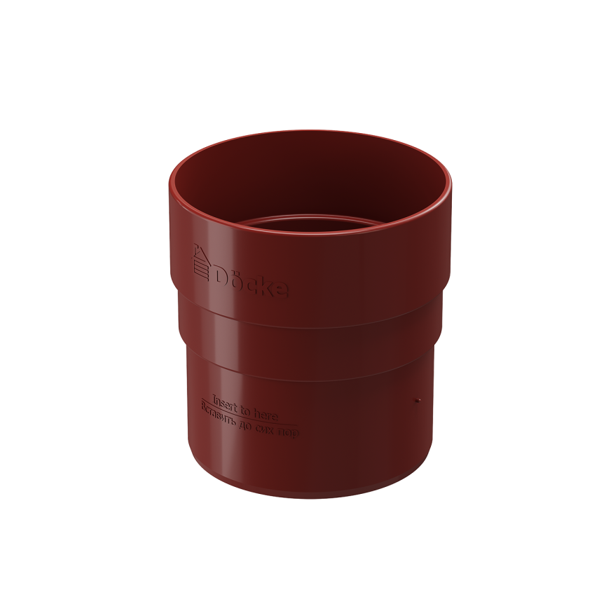 Соединительная муфта для водостока Docke Standard, Красная купить в Сочи