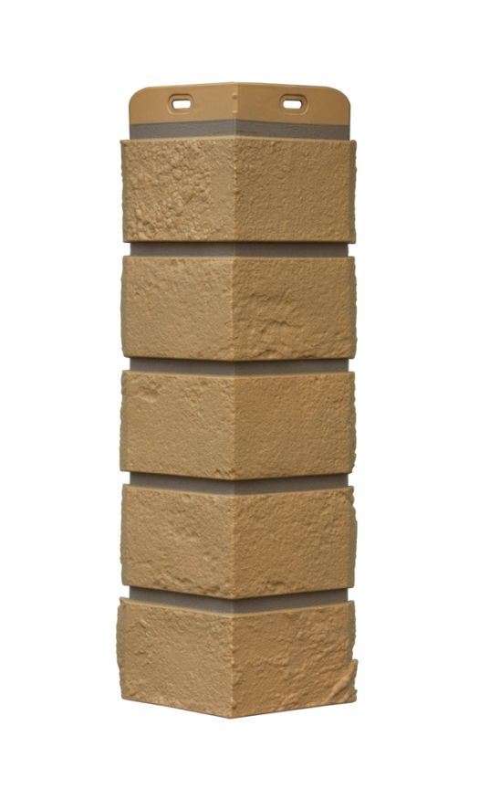 Угол наружный Grand Line, Состаренный кирпич Design Plus, Солома (Темно-бежевый шов) купить в Сочи