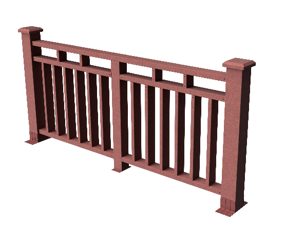 Декоративное ограждение из ДПК GRINDERDECO Европа мербау купить в Сочи