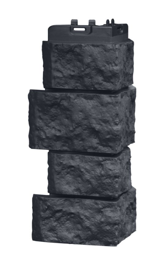 Угол наружный Grand Line, Дикий камень Classic, Графит купить в Сочи