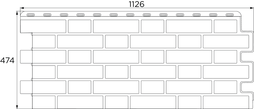 Фасадная панель FineBer Клинкерный кирпич, Жжёный купить в Сочи