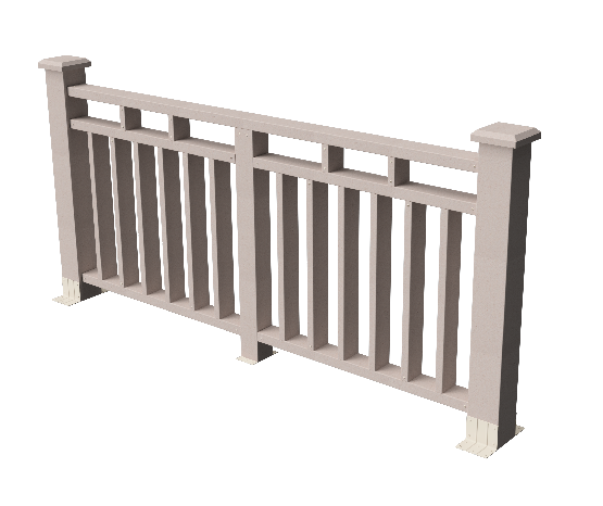 Декоративное ограждение из ДПК GRINDERDECO, выбеленый дуб, Европа купить в Сочи