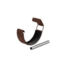 Соединитель желоба в комплекте Aquasystem, PU MATT, RAL 8017 Коричневый 125/90