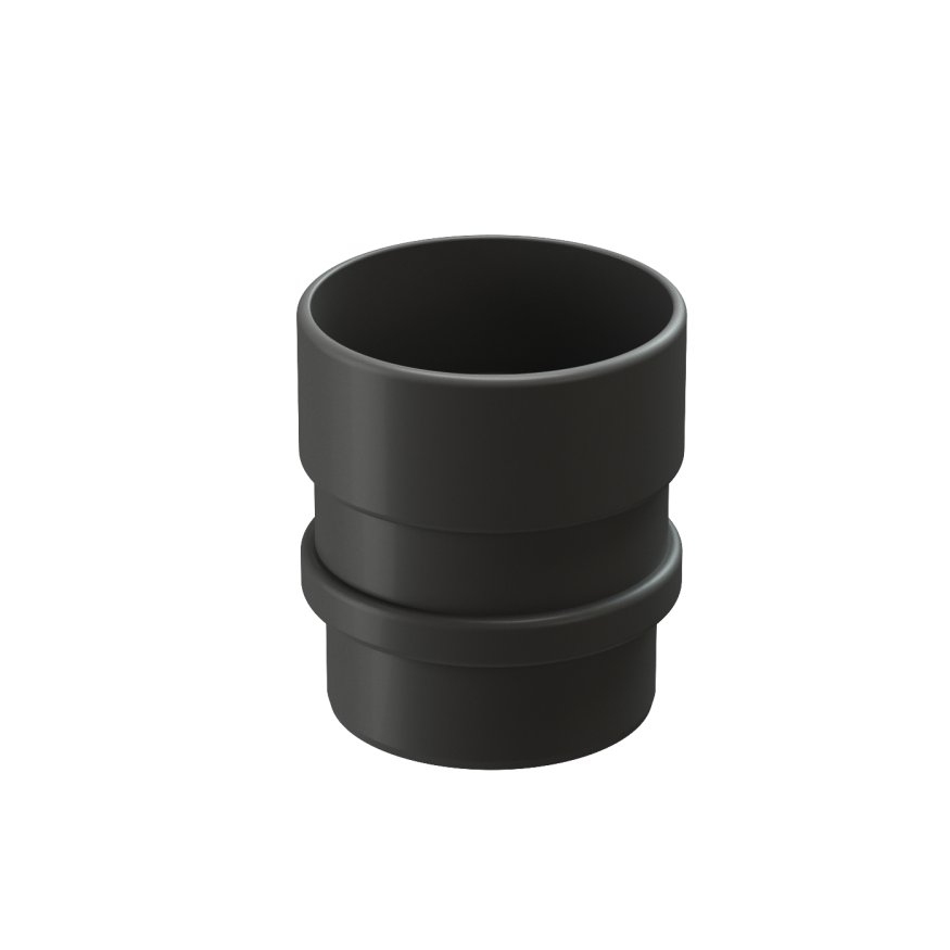 Муфта соединительная для водостока Docke Lux, Графит купить в Сочи