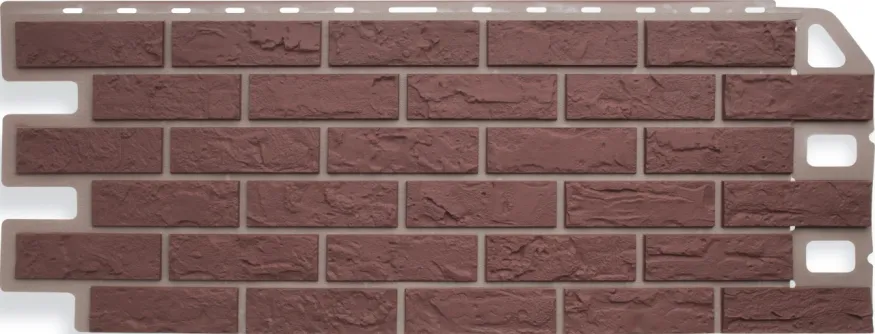Фасадная панель Альта-профиль Кирпич Красный купить в Сочи