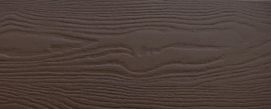 Фиброцементный сайдинг 190х3000х8мм Цвет коричневая глина RAL 8028 купить в Сочи