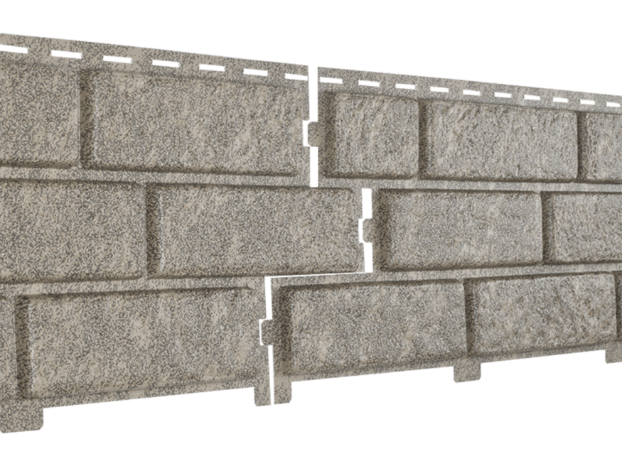 Фасадные панели Ю-Пласт, Стоун Хаус Кирпич, Бежевый купить в Сочи