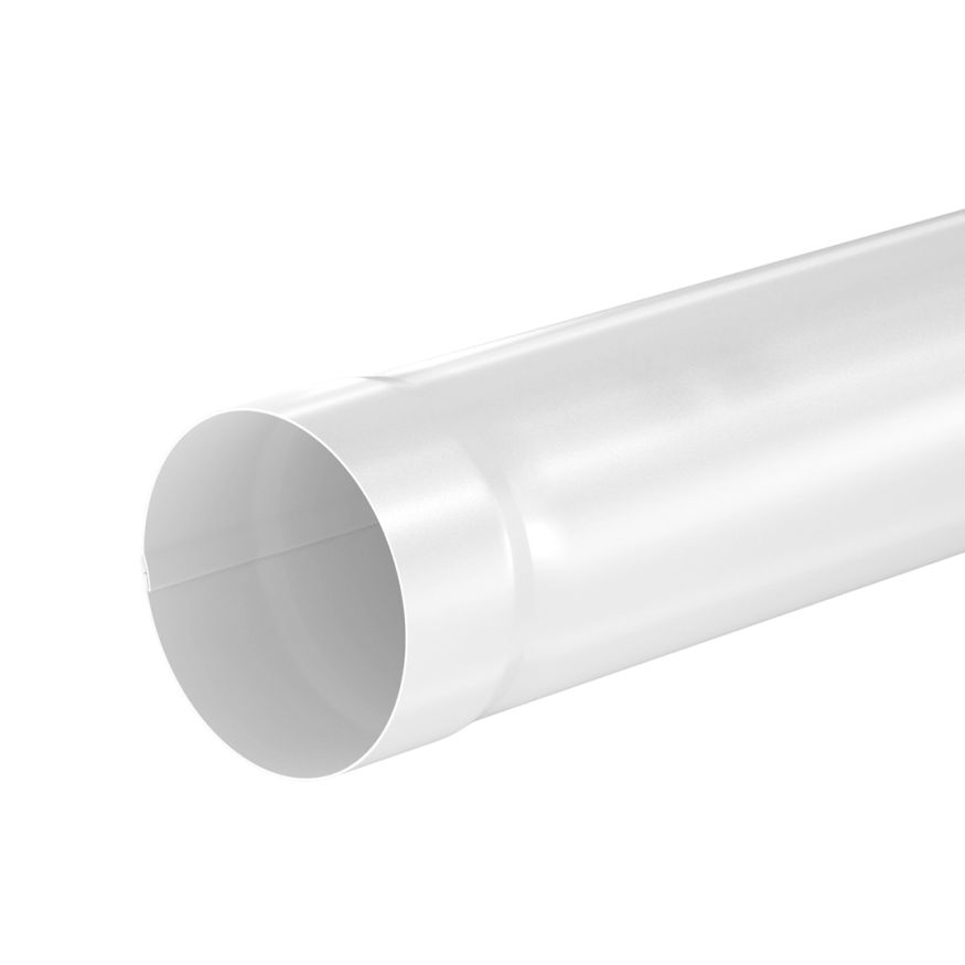 Труба водосточная 3000мм Aquasystem, RAL 9003 Белый 125/90 купить в Сочи