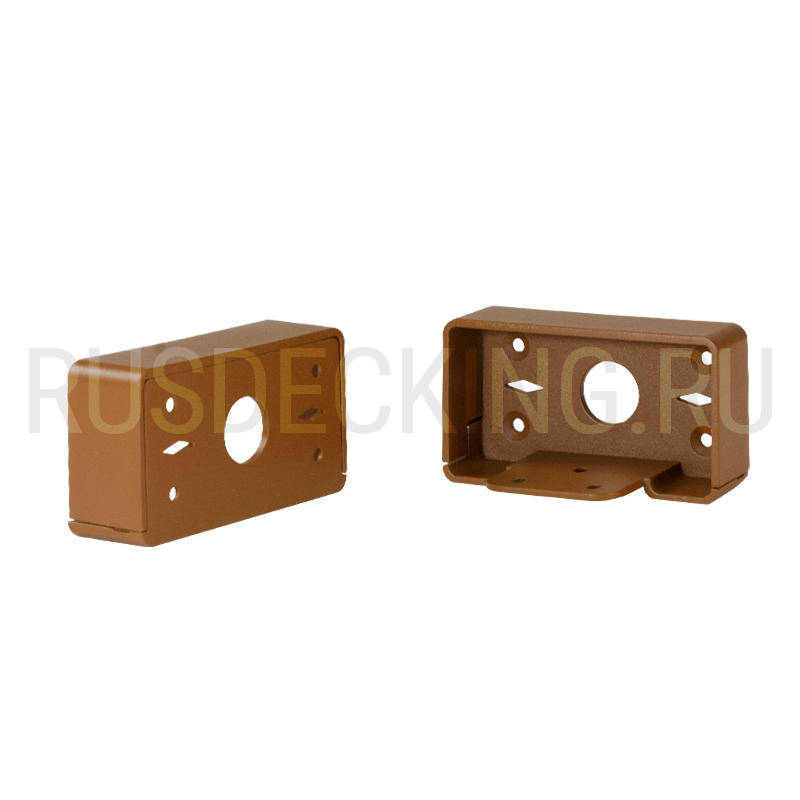 Комплект крепления перил прямое RusDecking Unodeck Орех купить в Сочи