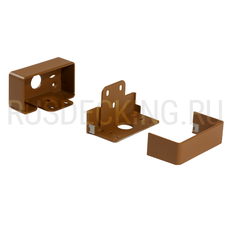 Комплект крепления перил прямое RusDecking Unodeck Орех купить в Сочи