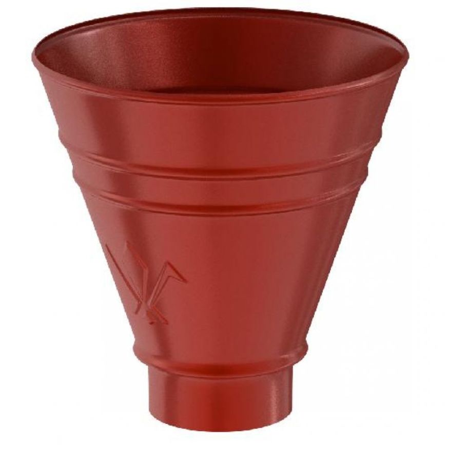 Водосборная воронка круглая Aquasystem RR29, Бургундский цвет, 125/90 мм купить в Сочи