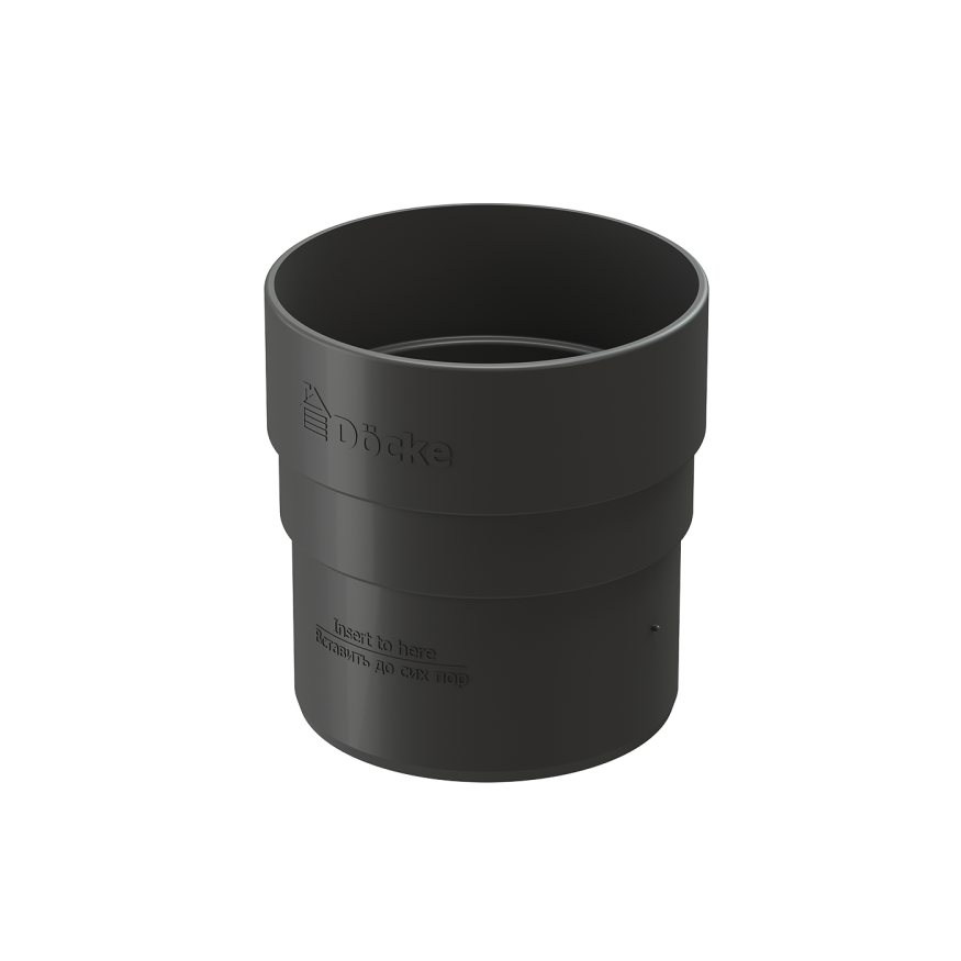 Соединительная муфта для водостока Docke Standard, Серый цвет купить в Сочи