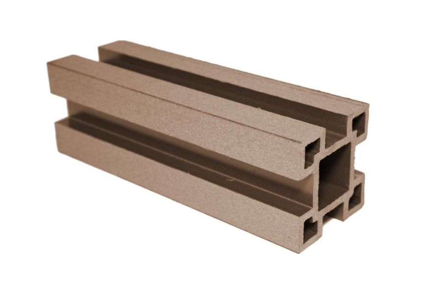 Столб с выемками ДПК АЙ-ТЕХПЛАСТ бронзового цвета купить в Сочи